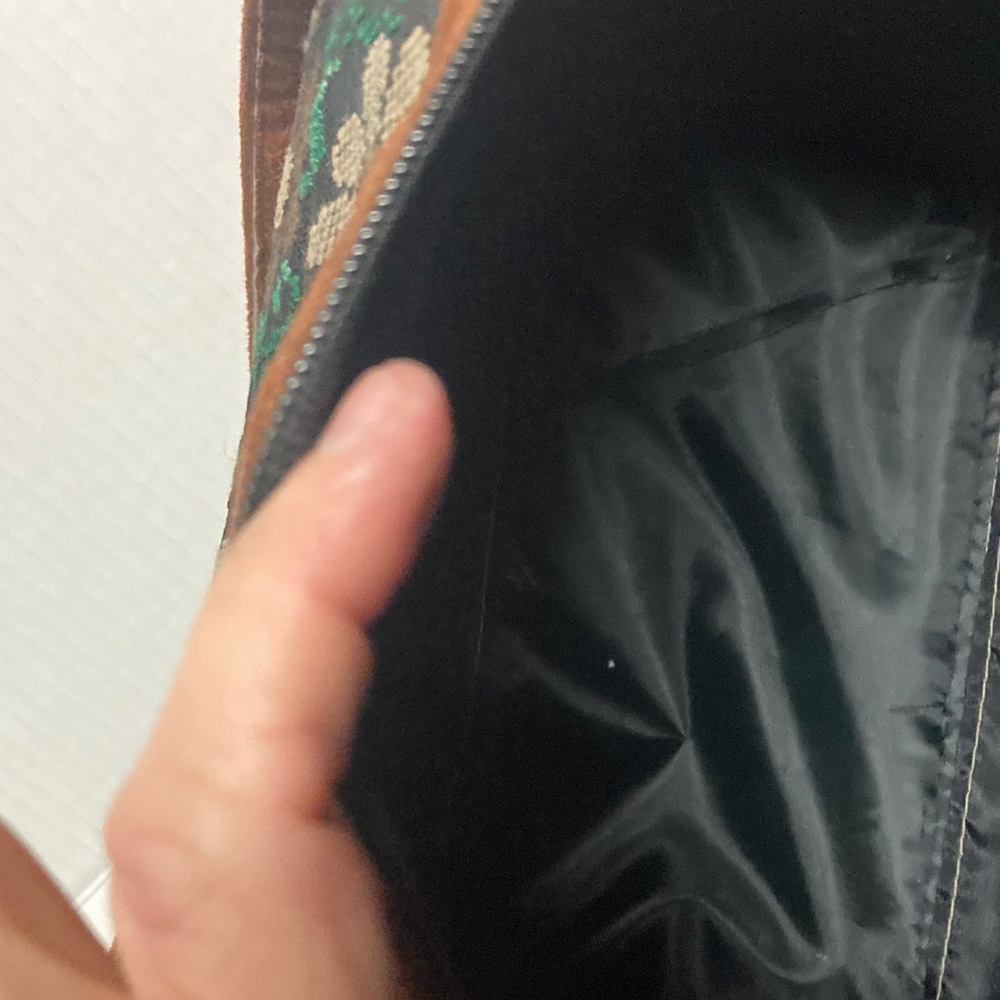 Vintage Floral Patterned Barrel Needlepoint Women's Bag - Picture 10 of 15